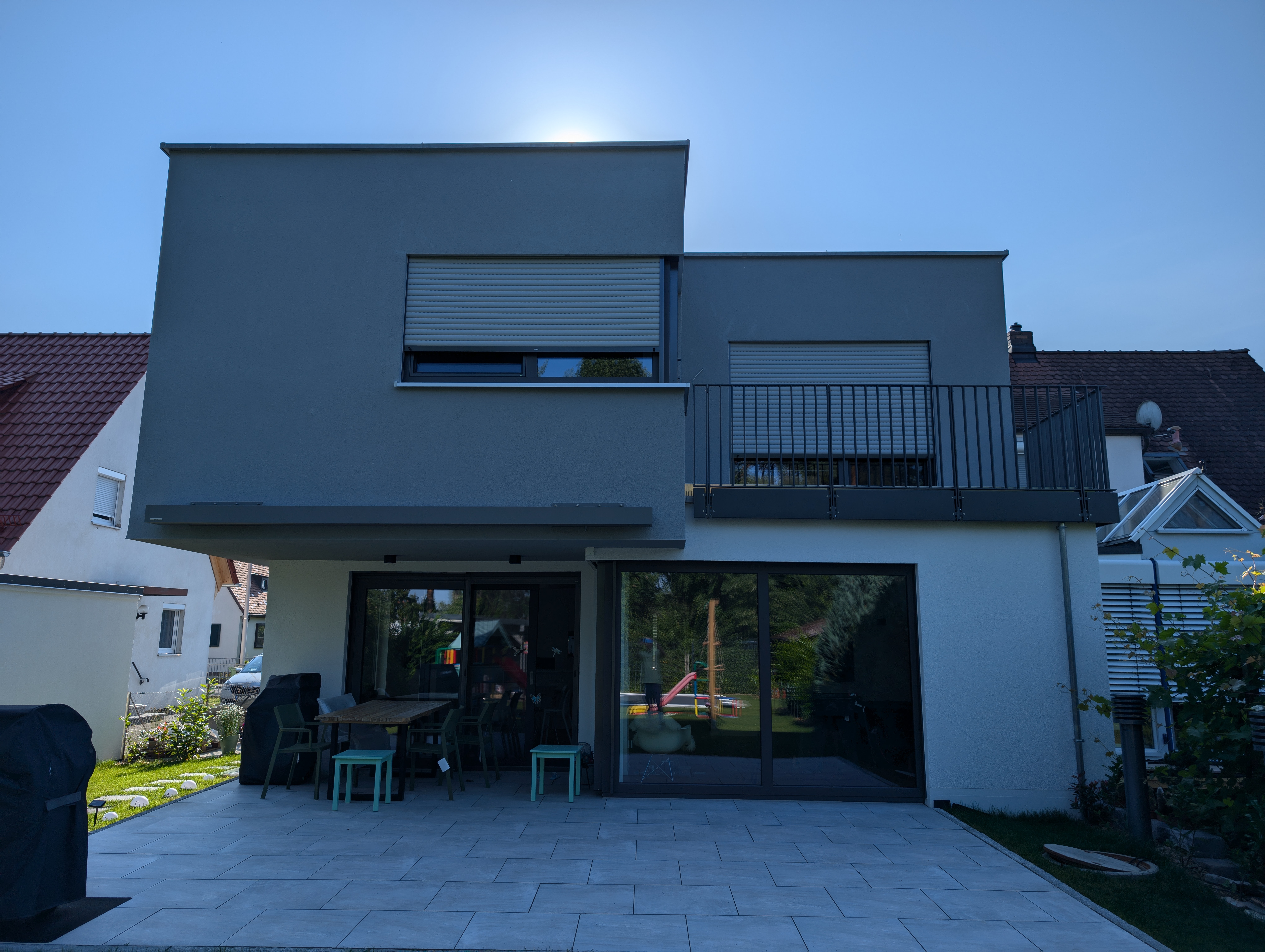 Bild 2 Doppelhaushälfte Neubau Gartenseite